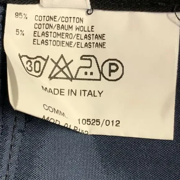 NEW YORK INDUSTRIE Size 32 Navy Cotton Blend Tuxedo Button Fly Dress Pants